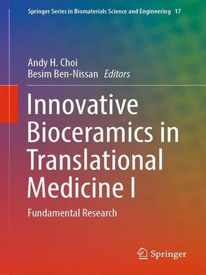 cover image of Innovative Bioceramics in Translational Medicine I